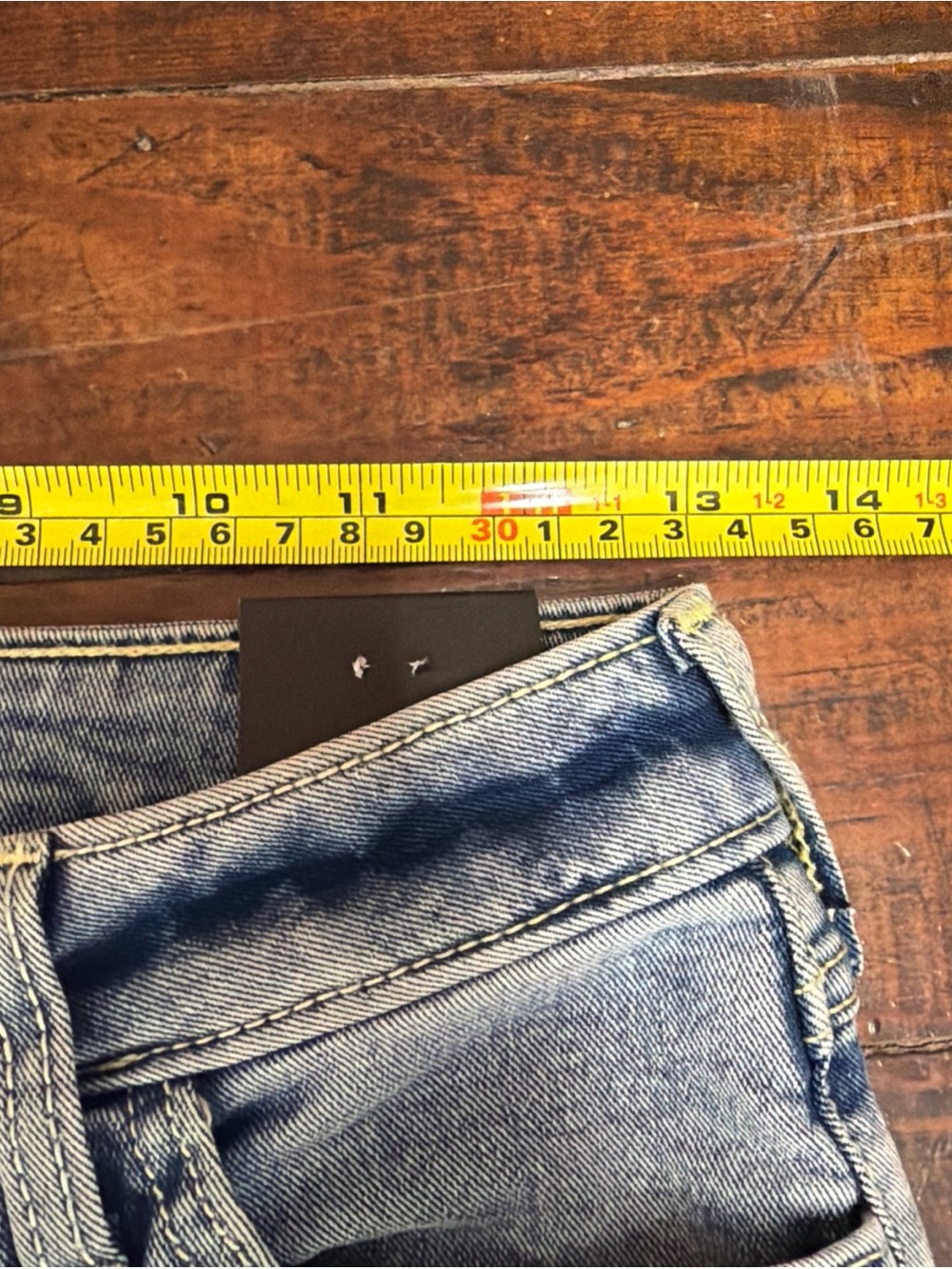 True ReligionY2K style Classic Light Blue Flare Jeans with Signature Back Pocket - Picture 6 of 9